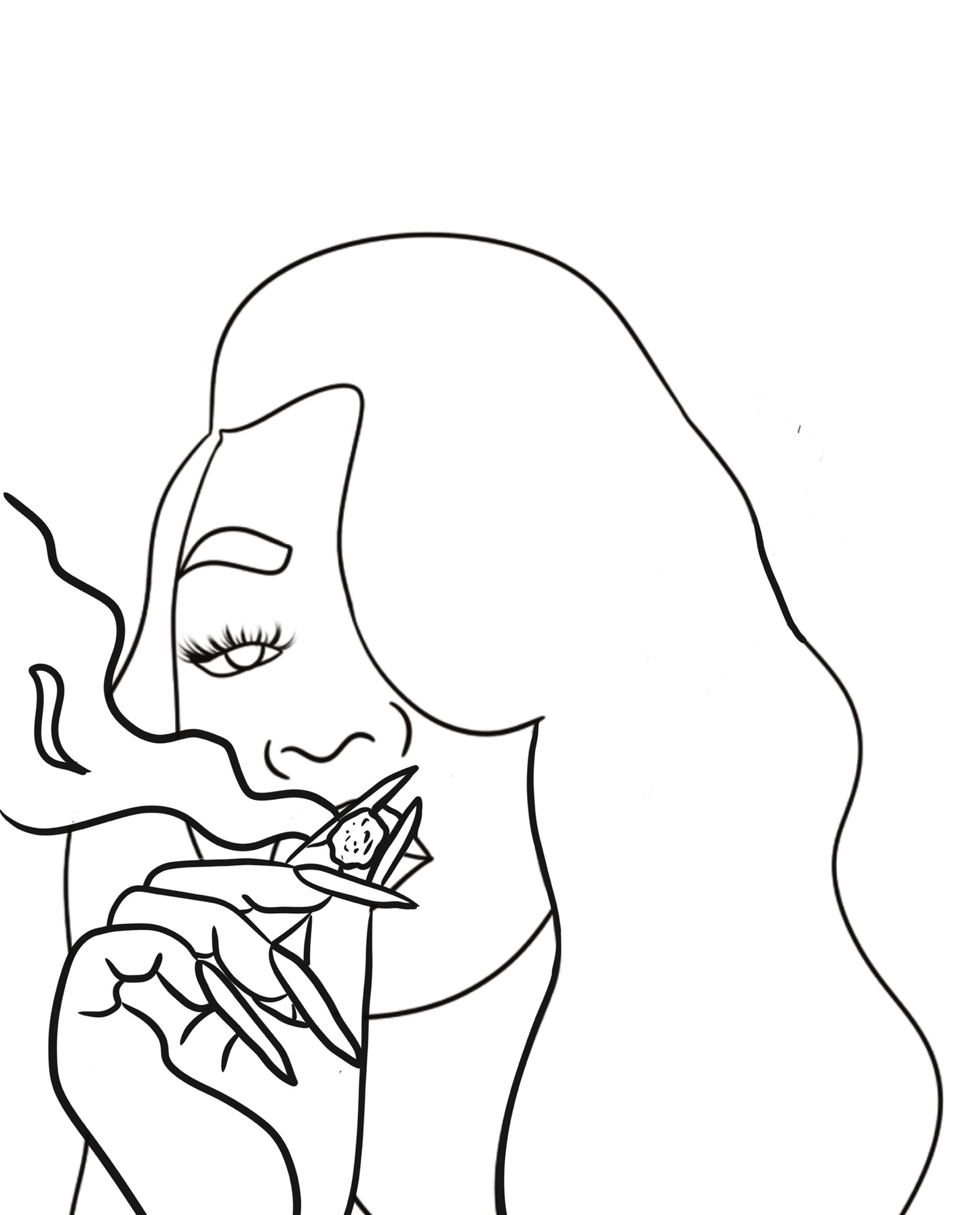 Lady Smoking(420)